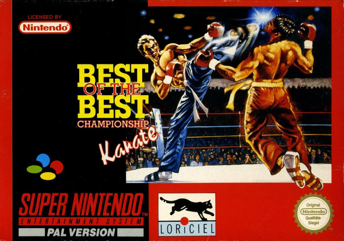 Best of the Best Championship Karate box art for Super Nintendo